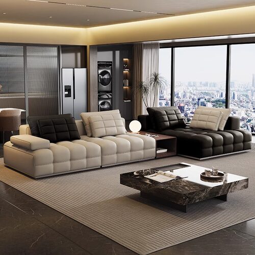 劳伦斯真皮沙发艺潮匠头层牛皮