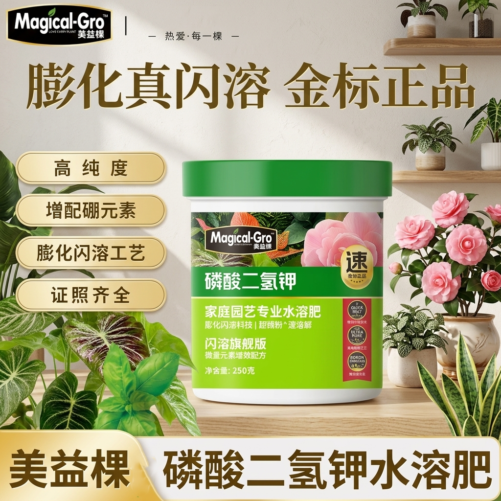 美益棵磷酸二氢钾家用盆栽植物花卉磷钾肥养花复合肥通用型叶面肥