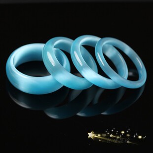 正品浅蓝色猫眼石手镯  四种宽度任选 时尚气质手镯 女款水晶饰品