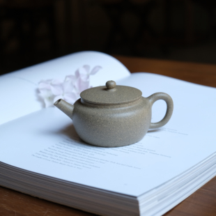 桑扁丨黄龙山青段自炼泥手工紫砂壶90cc