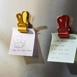 IKEA宜家代购尤恩约里密封夹6件套多色冰箱烤箱磁吸夹子磁铁粘贴