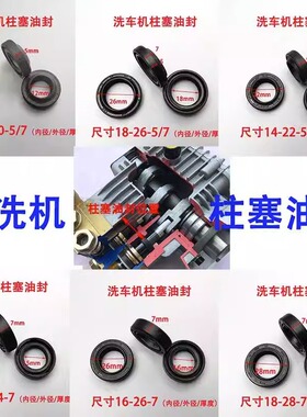 冠宙鲸鱼邦驰巨驰高压清洗机泵头配件刷车泵漏水维修水封圈油密封