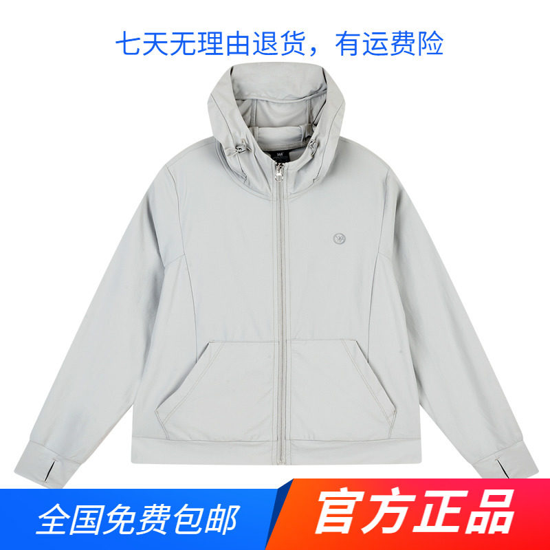 361度正品女装2024夏季新品休闲防晒外套薄连帽单风衣女