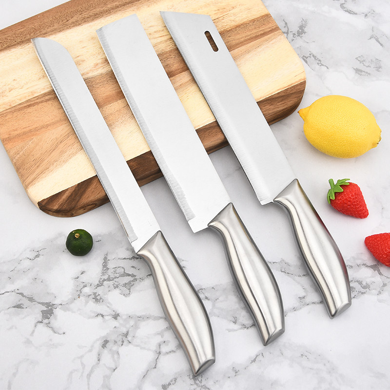 厂家直销新款不锈钢水果刀家用加长瓜果刀西瓜哈密瓜切刀厨房刀具