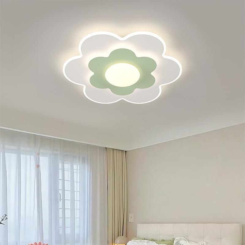 奶油风吸顶灯led北欧创意卡通现代简约卧室吸顶灯儿童房卧室灯具