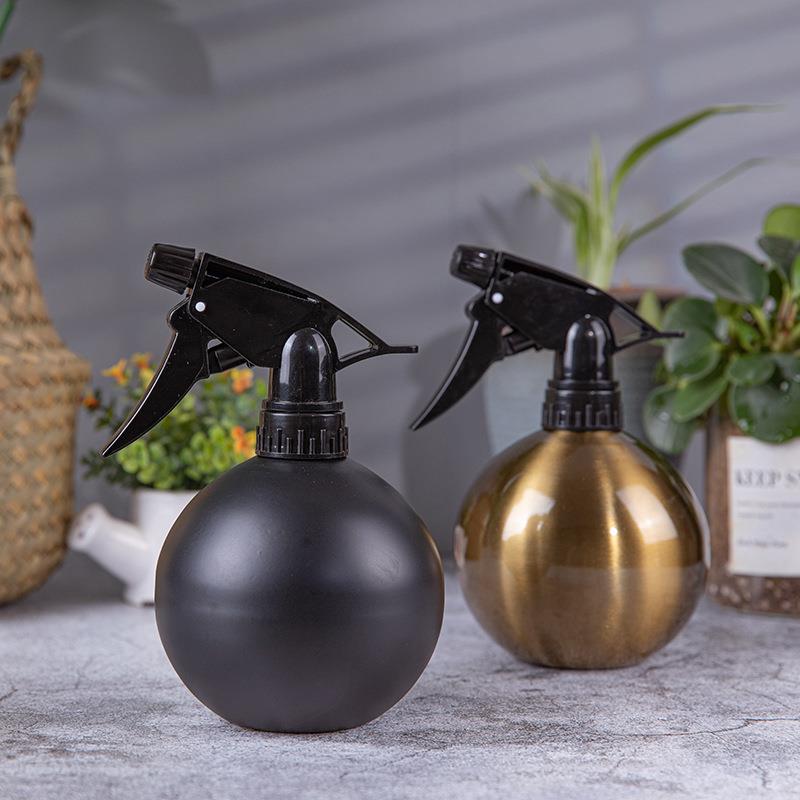 304不锈钢浇水浇花喷壶金色园艺迷你家用喷水器酒精喷雾瓶500ML