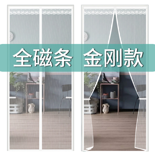 家用大门磁性魔术贴金刚网纱窗纱门防蝇门蚊帐 全磁条防蚊门帘夏季