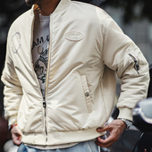 马登工装 MA1飞行员夹克棉衣街头风保暖bomber棒球服外套男春 美式