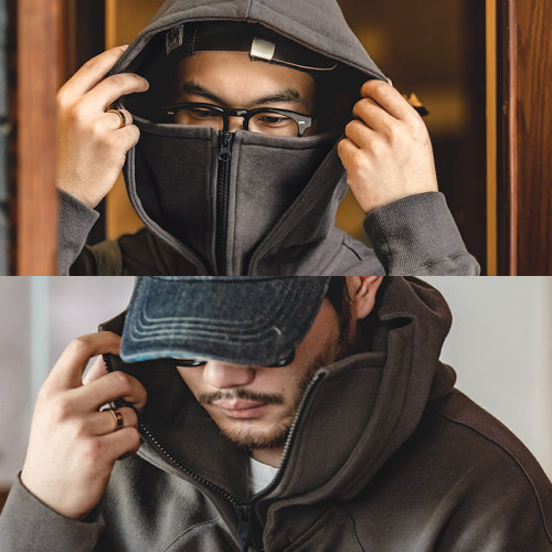 马登工装面罩连帽卫衣