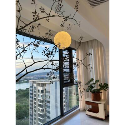 【家居好物】月亮吊灯客厅阳台装饰摆件治愈情绪改造房间的小物件