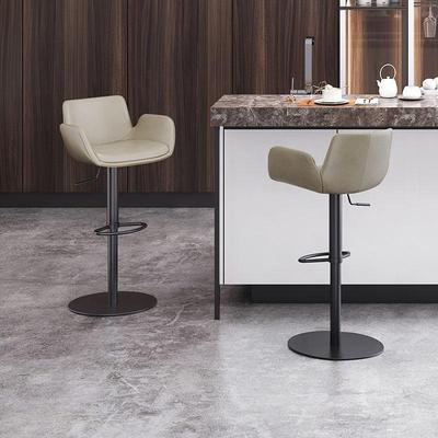 升降吧台椅扶手靠背现代简约轻奢设计师款中岛台高脚凳H795 7192