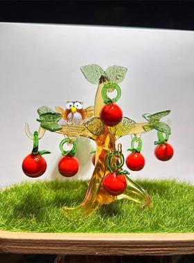 柿柿如意柿子手工摆件家居客厅发财树装饰品结婚新婚乔迁新居礼品