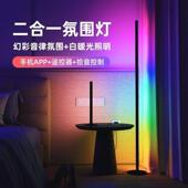 RGB幻彩落地灯拾音声控APP遥控调光调色客厅卧室电竞房智能氛围灯