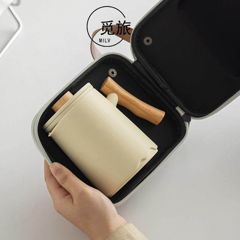 可携式旅行茶具套组一壶四杯户外露营旅游喝茶泡茶陶瓷快客杯定制,餐饮具,旅行茶具,淘宝优惠券,粉丝福利购,淘宝优惠卷