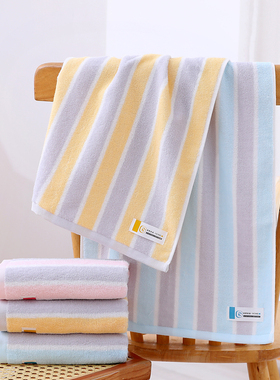 洁丽雅纯棉毛巾全棉成人洗脸柔软吸水面巾家用薄款男女洗澡230259