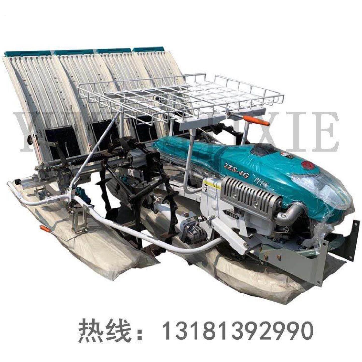 手扶插秧机厂家手推水稻4行种植机价格汽油水稻插苗机水稻插苗机