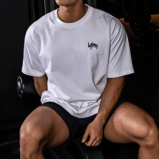 运动健身宽松大码 运动跑步篮球训练韩版 休闲短袖 圆领 T恤半袖