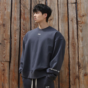 秋冬运动卫衣套头衫 T恤潮 男跑步训练服器械篮球圆领健身长袖