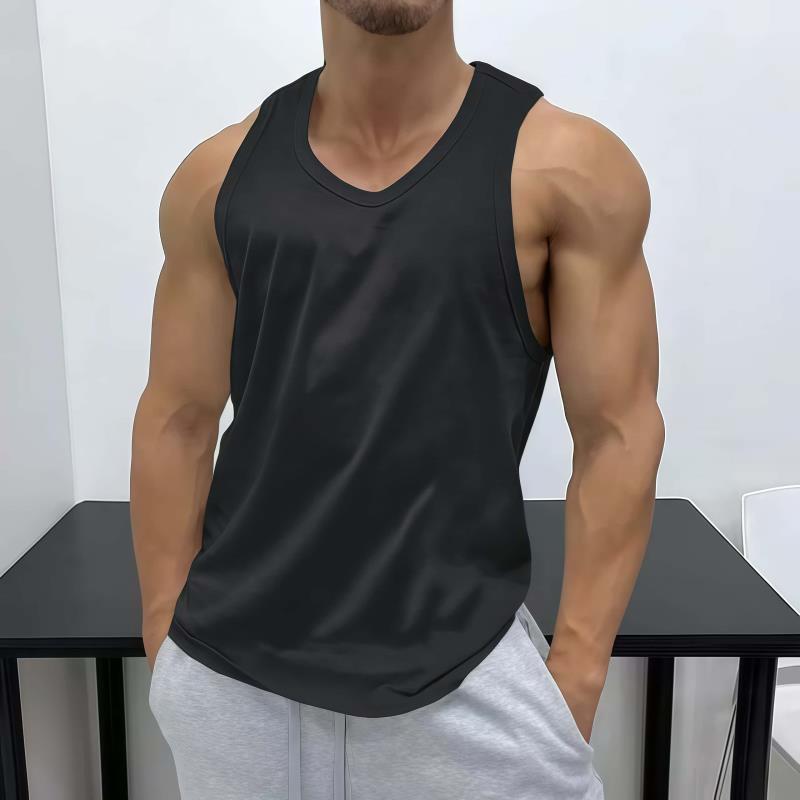 健身背心男士运动无袖T恤上衣跑步健身工字背心弹力透气训练服夏