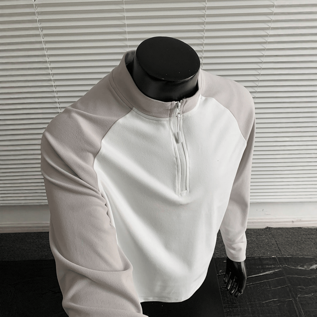 跑步健身德绒打底衫男秋冬季半拉链拼接运动衣半高领修身长袖T恤,运动服/休闲服装,运动T恤,淘宝优惠券,粉丝福利购,淘宝优惠卷