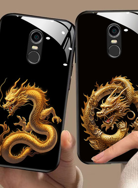适用于红米note4x手机壳redminote5龙年生肖新款2016101中国风MDE6创意高级redminote5a软边玻璃壳hongmi男女