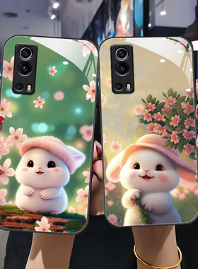 适用于iqoo z5手机壳iqoo z3新款保护套V2148A潮流iq00Z3卡通兔viv0创意女Z5防摔iq00Z全包V2073A可爱iqoo潮