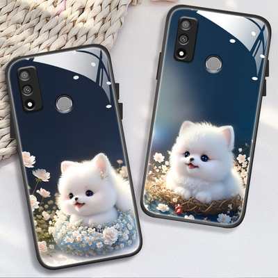 适用于华为psmart2021手机壳PsmartPlus2019新款psmart钢化玻璃壳huawei全包防摔2021卡通psm潮流女款保护套