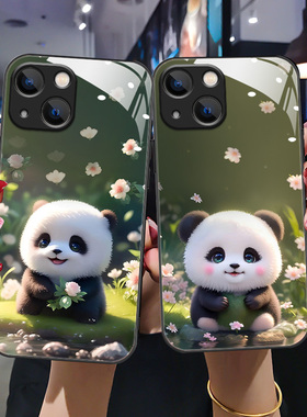 适用于iphone13 手机壳A2644新款玻璃壳苹果13pro时尚女A2634卡通ip13promax高级平果13mini全包A2629网红潮