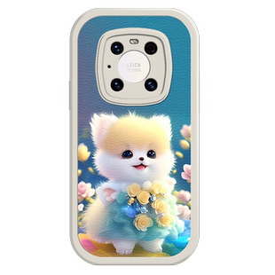 适用于华为mate40pro手机壳mat40/40epro/50新款DCO-AL00液态硅胶软壳mete50Pro可爱狗狗NOH-AN00高级hw女款