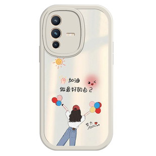 适用于vivos12手机壳vivos12pro新款V2162A高级vovis12创意文字V2163A防摔维沃12液态硅胶软壳s12p时尚女潮流