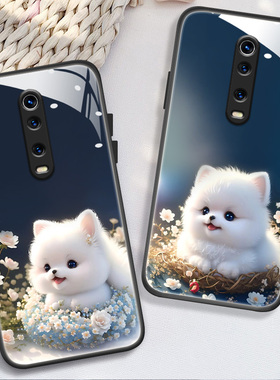 适用于红米k30手机壳redmik20/k30pro/k30s/k20pro/k30s/k30至尊纪念版新款玻璃壳M2007J3SC女M2001J11C卡通