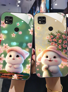 适用红米10X4G手机壳x10软边红米10A创意redmi10x5g超薄hm时尚红米10X5G可爱5G版钢化玻璃M2004J7AC卡通女潮