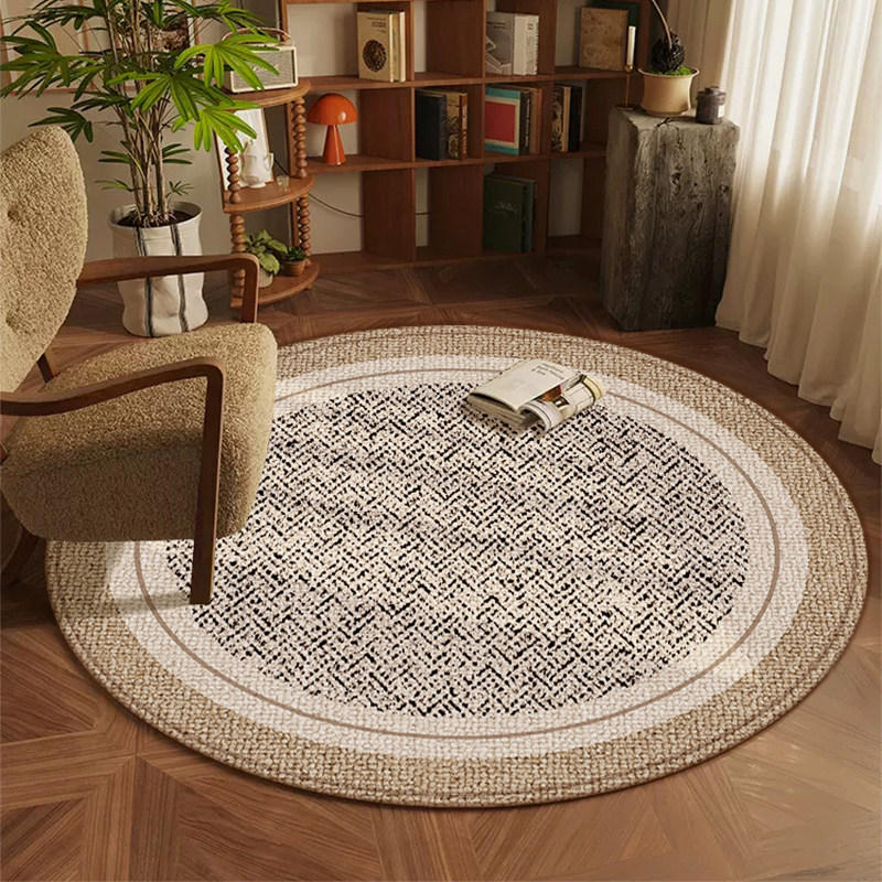 欧式圆形办公室地毯客厅沙发茶几毯书房转椅垫摇椅垫卧室床边垫子,居家布艺,地毯,淘宝优惠券,粉丝福利购,淘宝优惠卷