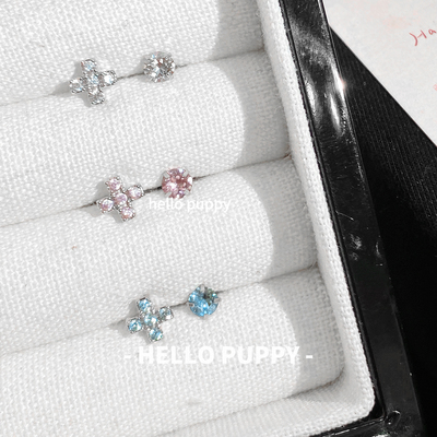 hellopuppy钛合金爆闪迷你日常养耳1.0\1.2粗0.9牙内旋耳骨钉耳钉