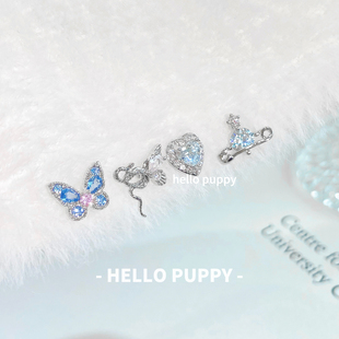 hellopuppy钛合金耳钉养耳洞1.2粗0.9牙口内螺旋精致耳骨钉耳蜗钉