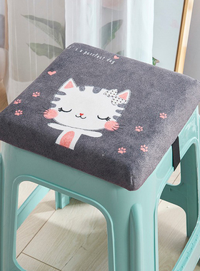 塑料方凳坐垫工厂车间上班软垫制衣厂幼儿园椅子小方垫胶凳屁股垫