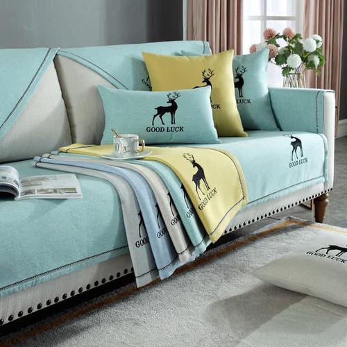 沙发垫四季盖布防滑棉麻沙发巾