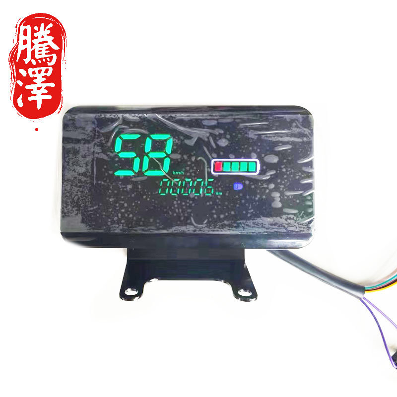 简易篷车电动三轮车数码仪表金彭豆咖仪表48伏60伏72伏可以通用