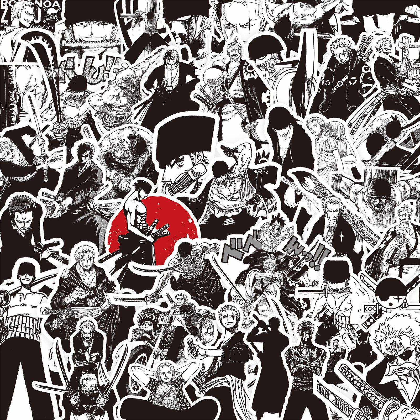 索隆贴纸海贼王周边贴画