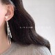 晚睡 桔梗「风予浪」日韩小众前后两戴流苏长款 耳环气质耳钉女