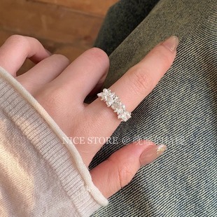 晚睡的桔梗「银河」日韩小众设计感繁星戒指开口戒ins百搭食指戒