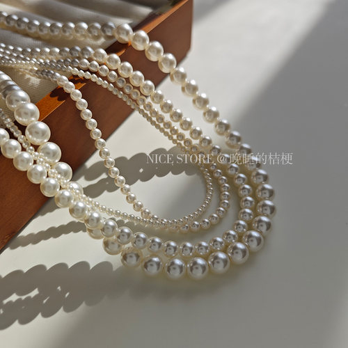 晚睡的桔梗fever同款珍珠项链