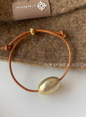 售完无补「垣」韩系时尚锡纸圆珠百搭简约手链日常通勤手绳手饰