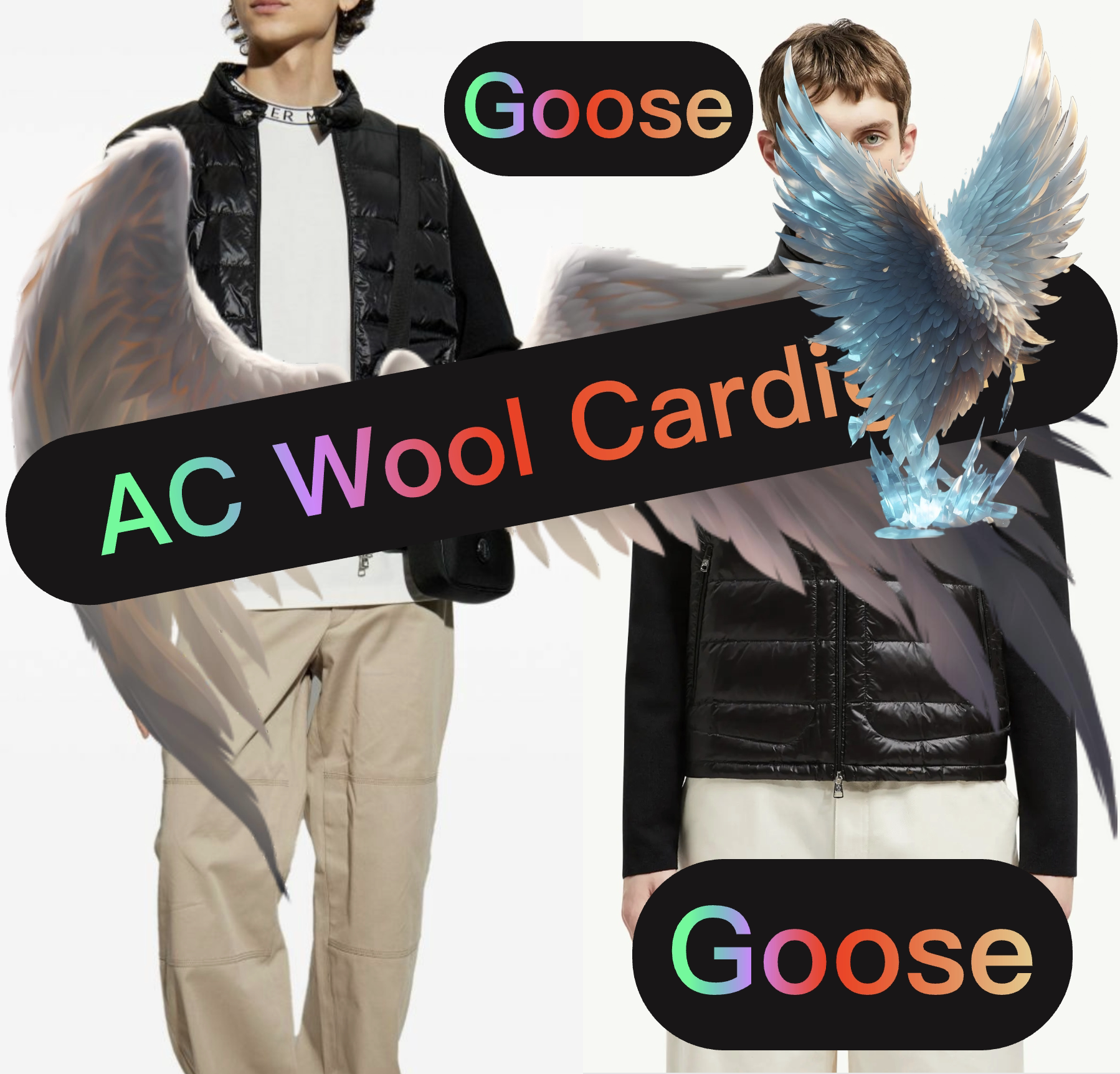 thumbnail for MC 3 AC Cardigan AC patchwork cardigan