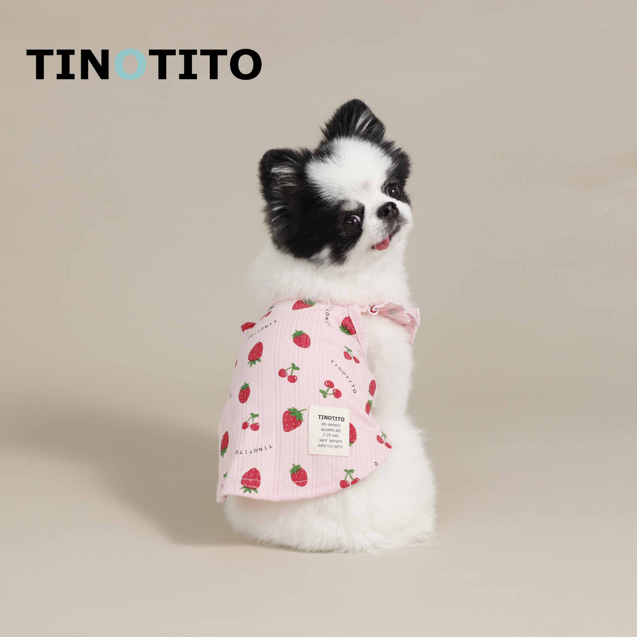 Tinotito提诺日本品牌宠物服装春夏 甜豆吊带背心 小型犬凉爽可爱