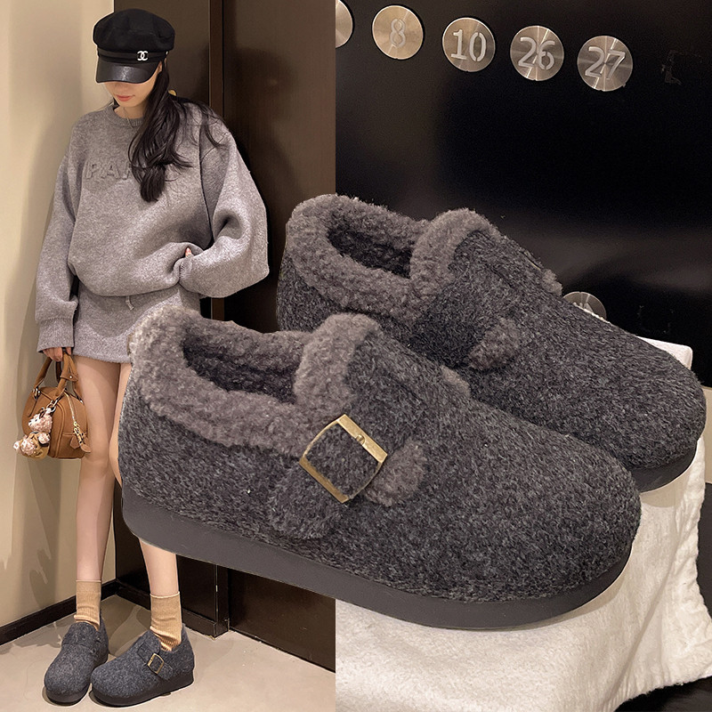 加绒全包勃肯鞋女鞋2026春秋新款毛毛鞋一脚蹬懒人鞋春秋保0115w,女鞋,勃肯鞋/软木鞋,淘宝优惠券,粉丝福利购,淘宝优惠卷