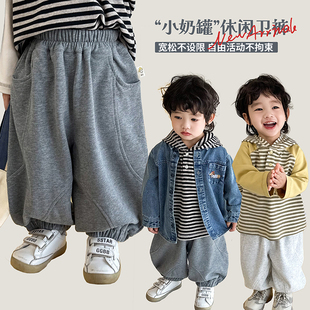 2月26【小奶罐】儿童束脚口俏皮感舒适休闲裤