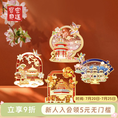 宫廷宝贝故宫四季小景冰箱贴