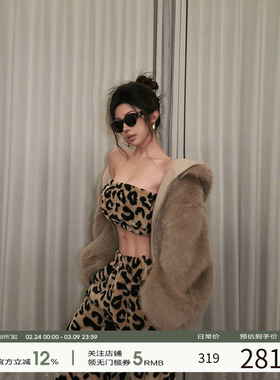 FORNIS 【正反两穿】高级时尚连帽加绒厚冬季保暖环保毛皮草外套