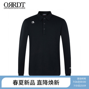 ORRDT澳林丹顿纯色翻领商务休闲长袖 衫 2025年春款 高尔夫Polo衫